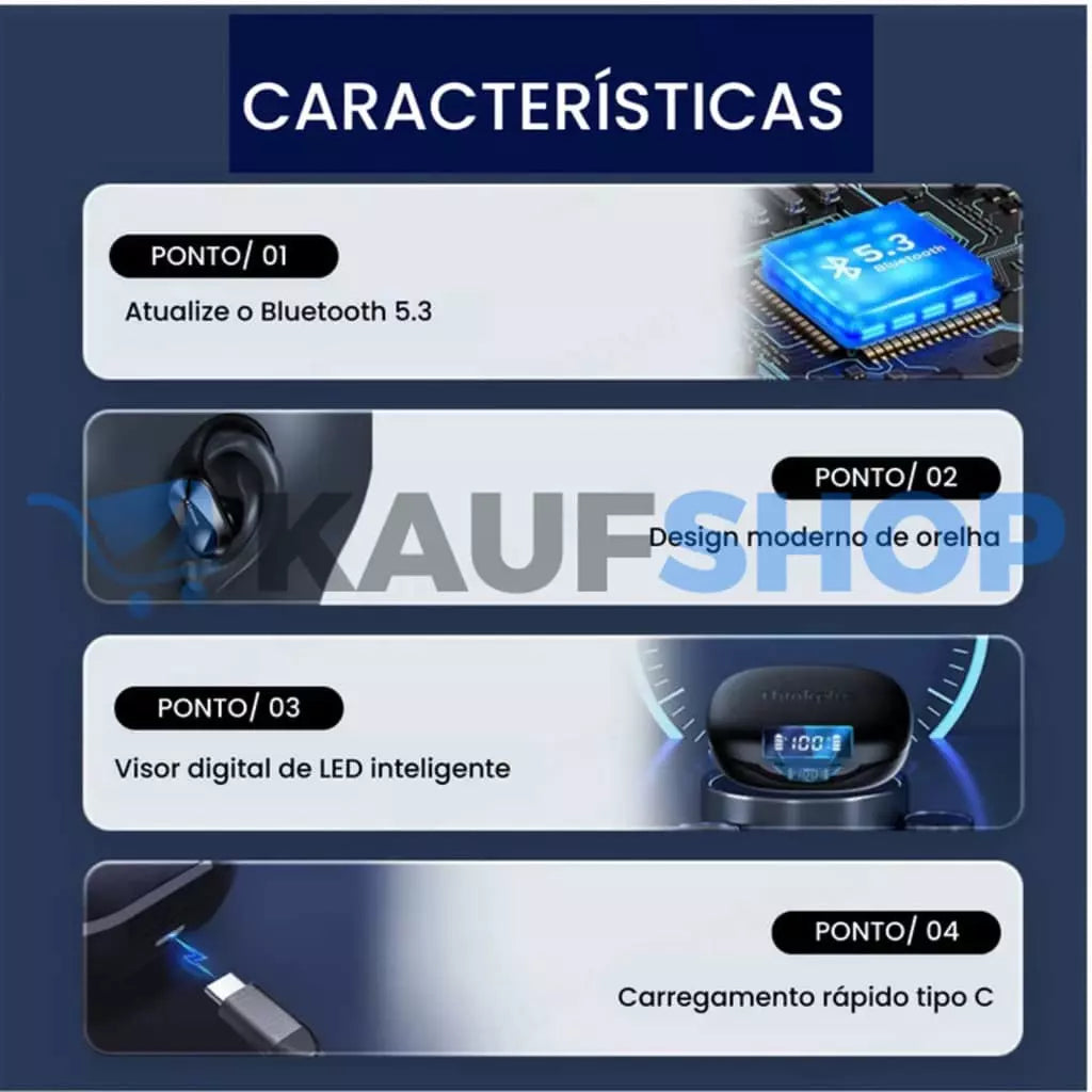 Lenovo SoundPods - Fone de Ouvido TWS Bluetooth 5.3