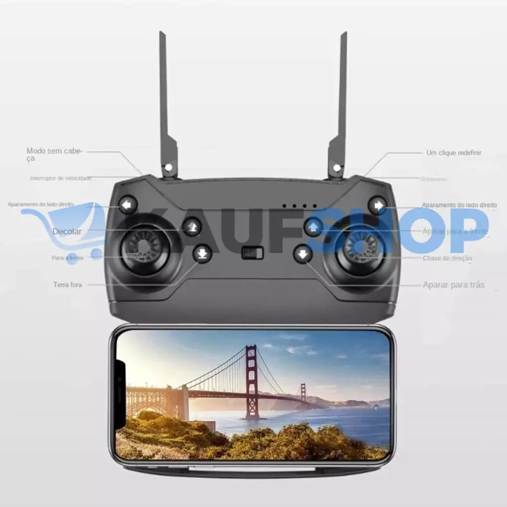 SkyMaster Pro 4K - Drone Visionário - Captura em 4K e 1080P HD